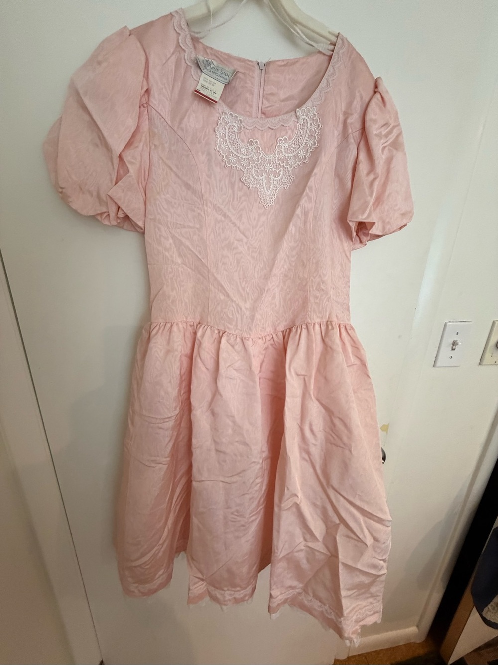 Girls' Pink Lace Accent Party Dress Pretty In Pink Girl